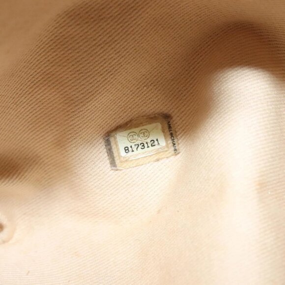 CHANEL Camelia COCO Mark Hand Bag Canvas Brown Silver CC Auth 132294 - Picture 12 of 16